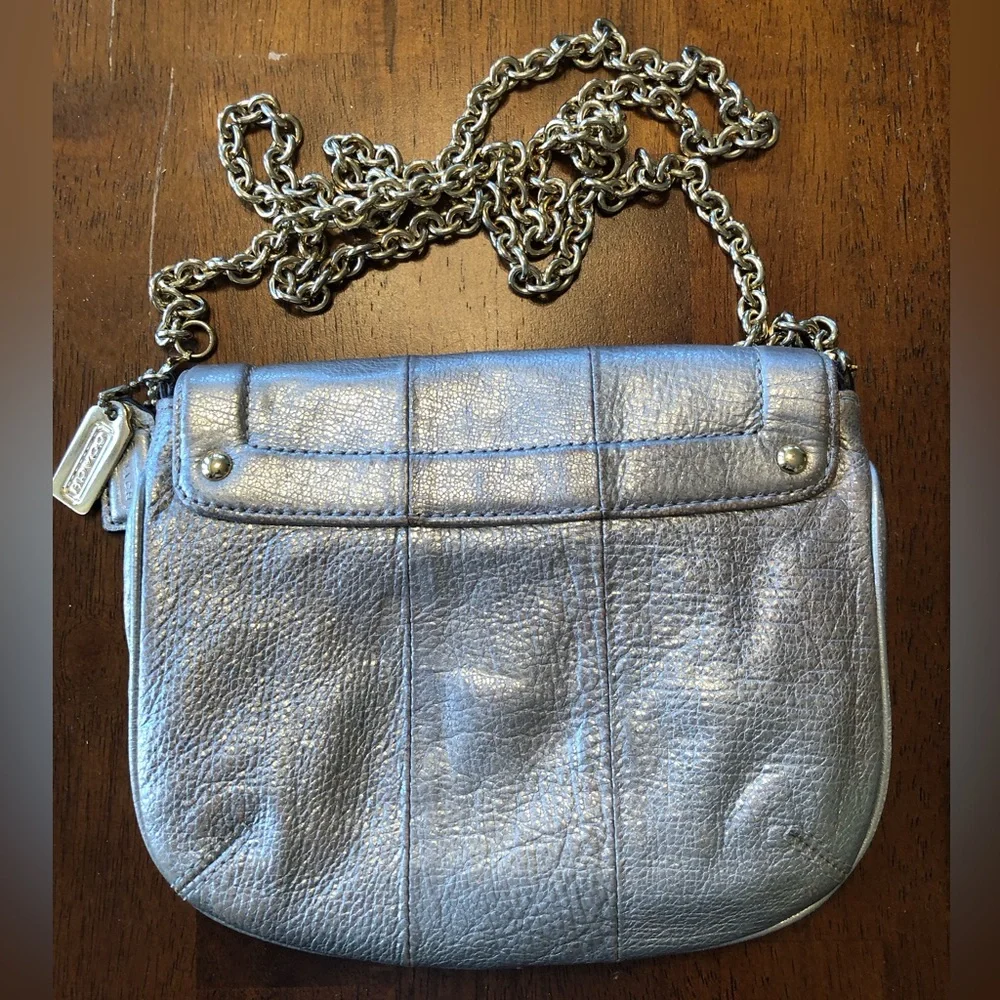 Silver Coach Mini Bag GUC - Picture 2 of 4